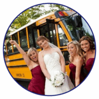 School Bus Rental for Wedding