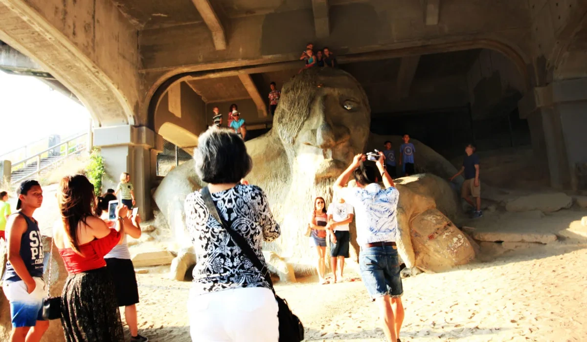 top places to visit in seattle
Fremont Troll 
