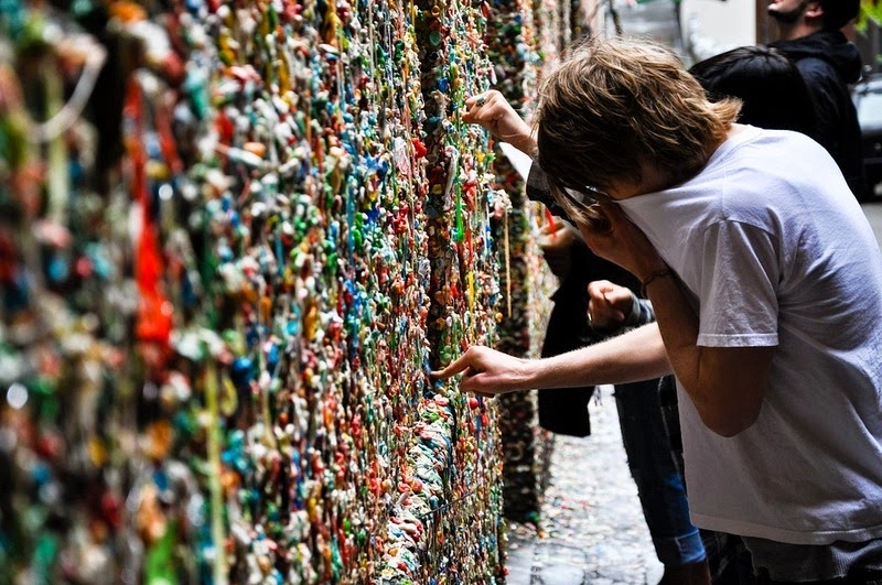 top places to visit in seattle
Gum Wall
