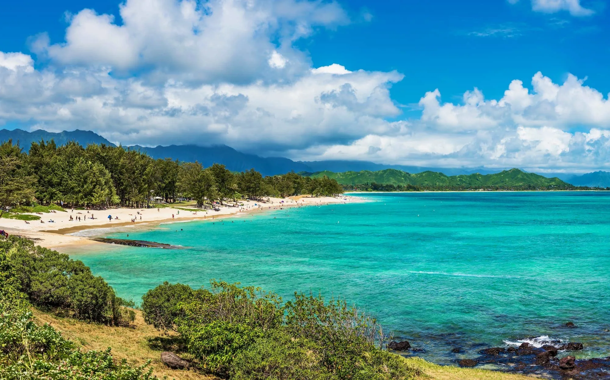 Kailua Beach in Oahu Island, Hawaii