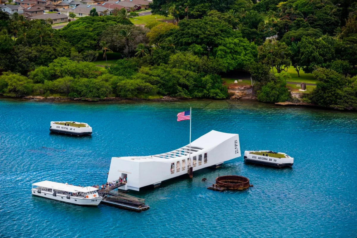 Pearl Harbor & USS Arizona Memorial in Oahu Island