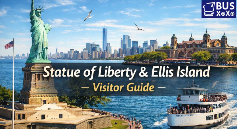 statue of liberty & Ellis Island image