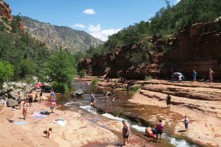 Water Sports At Slide Rock State Park