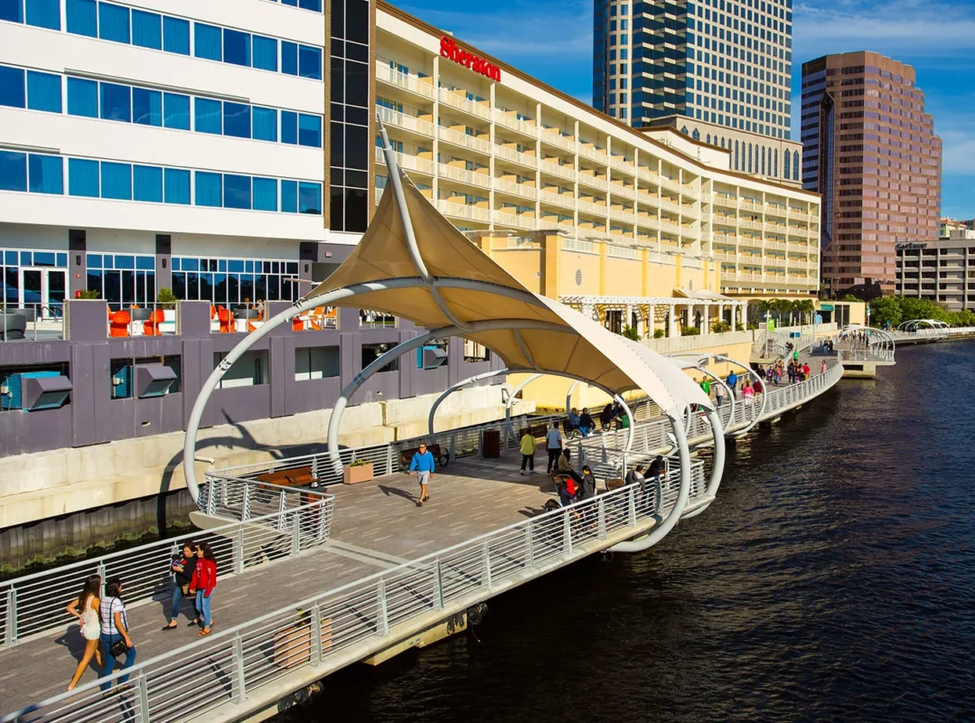 The Tampa Riverwalk