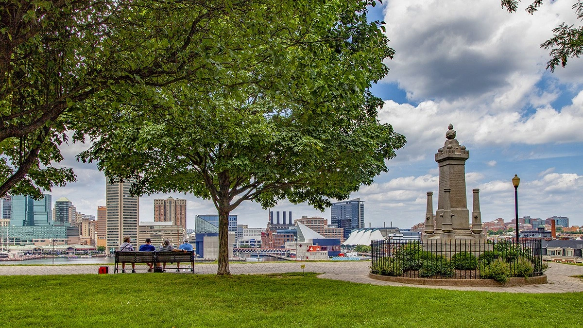 Federal Hill Park at Inner Harbor Baltimore