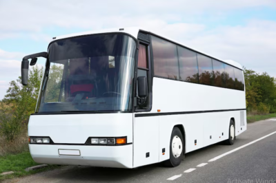 Full-size charter bus