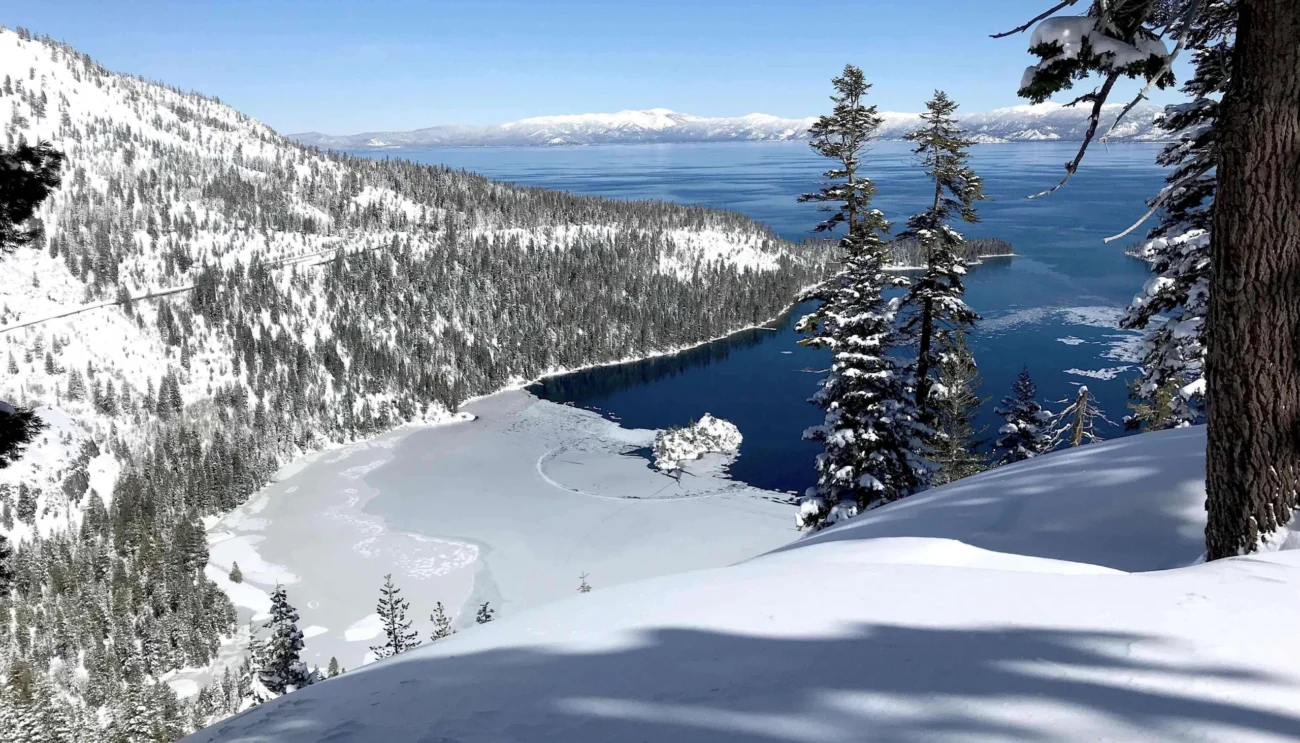Lake Tahoe in winter