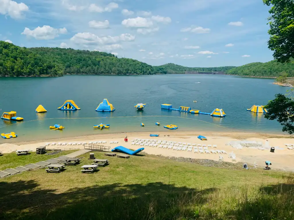 Tygart Lake State Park Beach in West Virginia