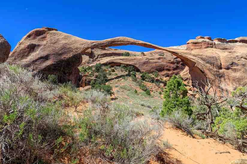 land scape arch arches nationa lpark