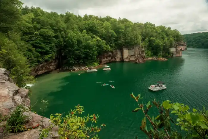 summersville lake beach in West Virginia