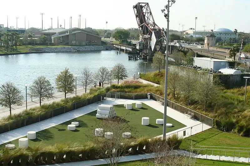 Relax on the Lawns of Curtis Hixon Waterfront Park