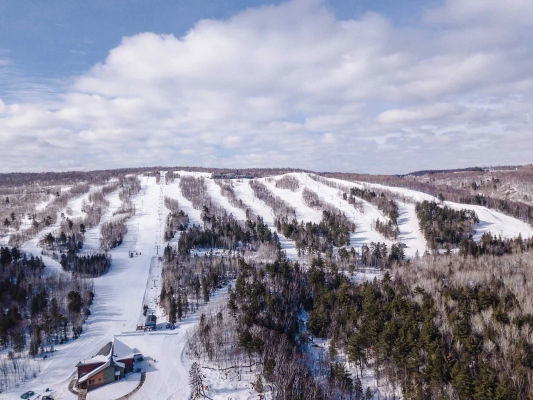 Skiing on the Spirit Mountain