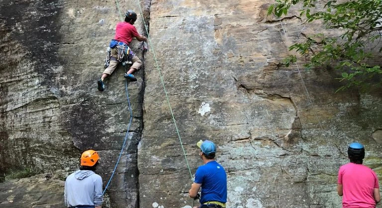 rock climbing at gorge ky