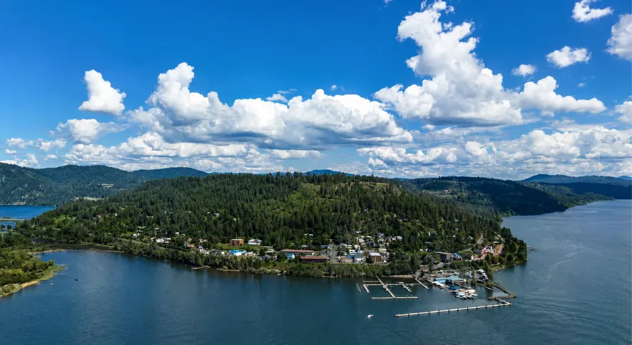 Lake Coeur d'Alene. Image