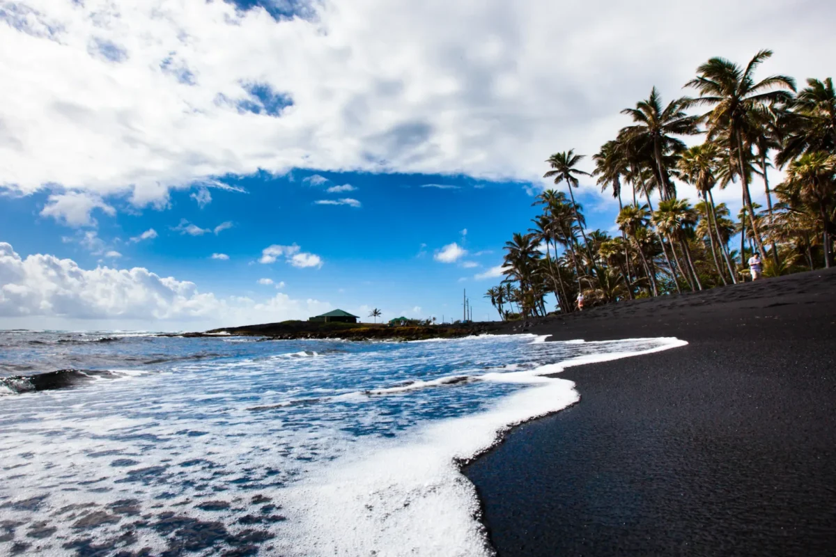 Playa de arena negra de Punaluʻu