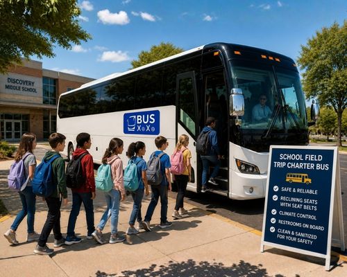 School Field Trip Charter Bus