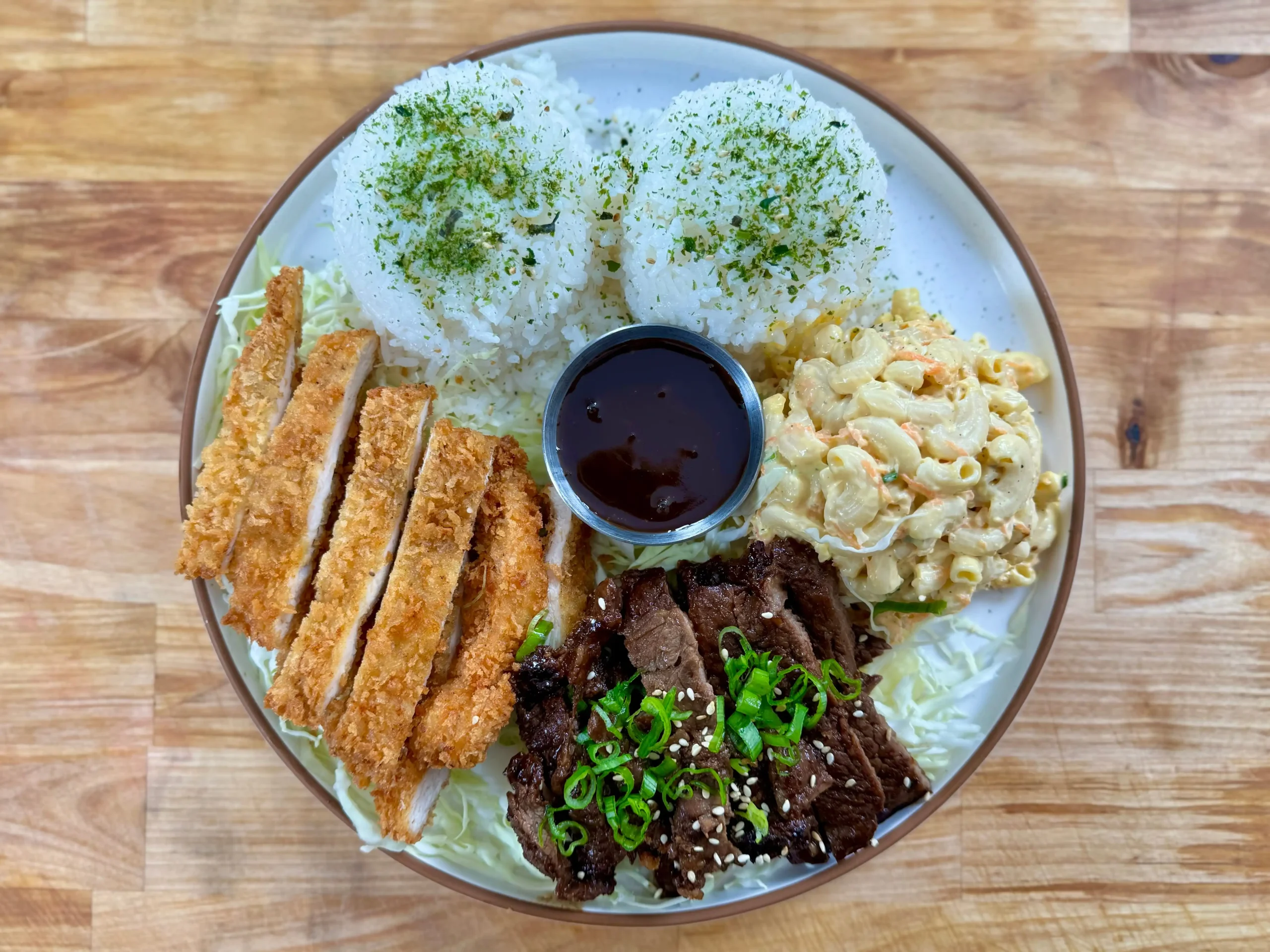 Traditional Hawaiian Plate Lunch