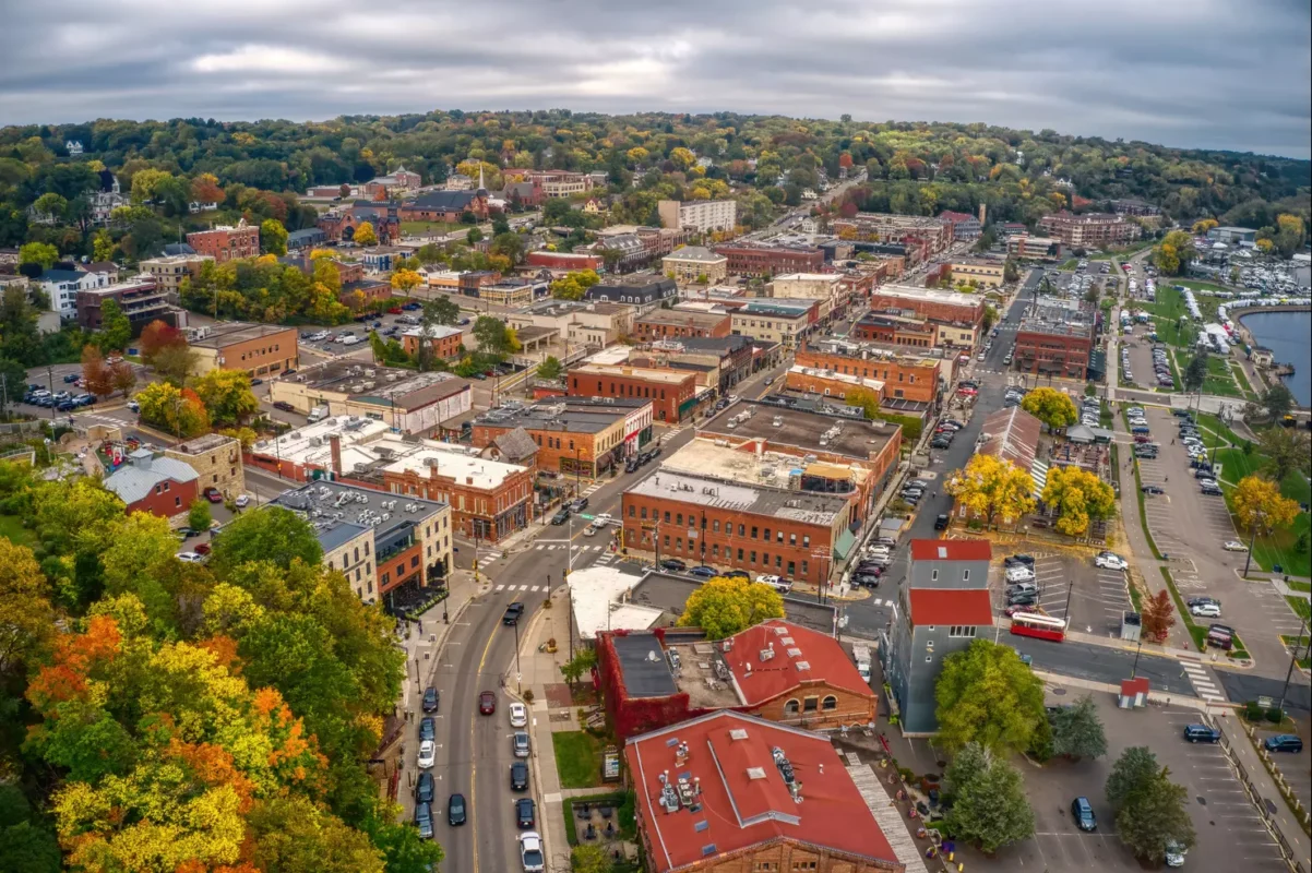 stillwater in autumn. image