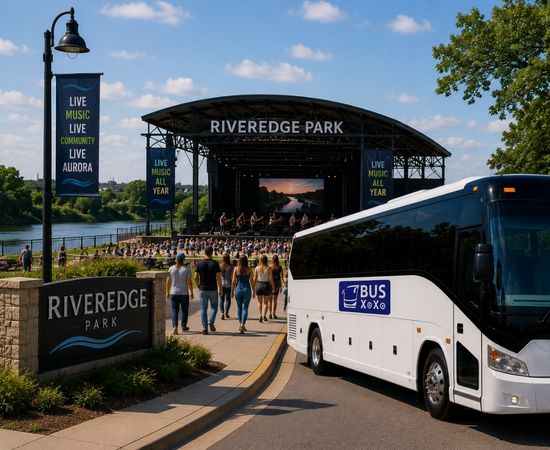 RiverEdge Park along the Fox River, Aurora